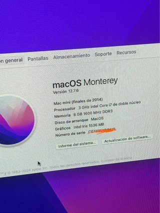 Mac Mini i7 2014 1TB SSD + 1TB HDD