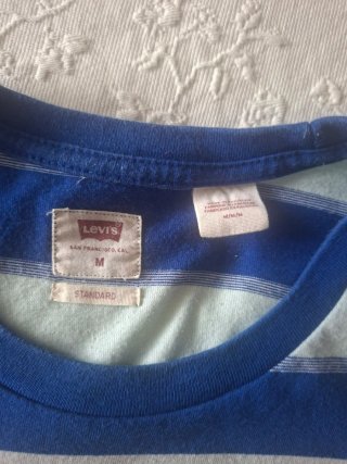 Camiseta Levi's Talla M Rayas Azules