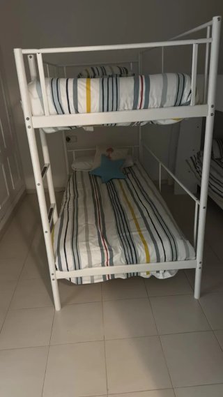 Litera 90x190 Metal Blanco