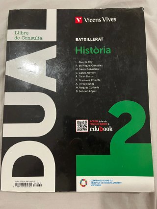 Llibre d'història de batxillerat