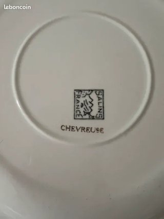 Servicio Platos Salins France Chevreuse, Porcelana