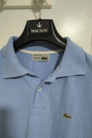 2 polos Lacoste azul flojo