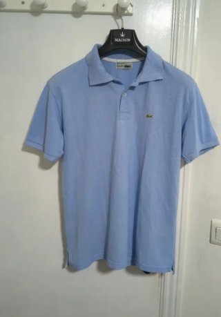 2 polos Lacoste azul flojo