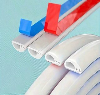 Cubre cable autoadhesivo 2m blanco