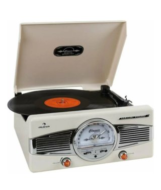 Auna Tocadiscos Beige/Blanco