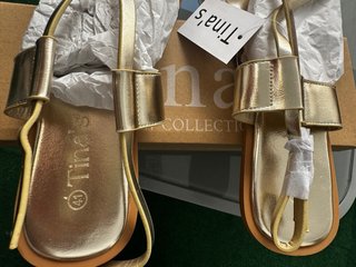 Sandalias Tina's Doradas Talla 41