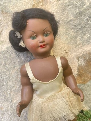 Muñeca antigua bailarina celuloide años 50