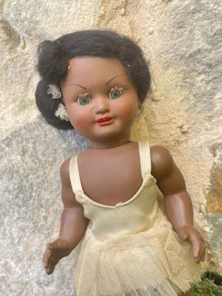 Muñeca antigua bailarina celuloide años 50