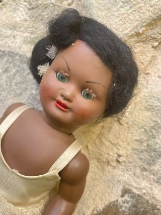 Muñeca antigua bailarina celuloide años 50