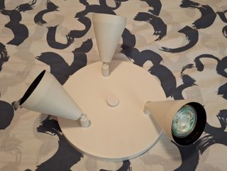 Lámpara Techo IKEA NAVLINGE 3 Focos Blanca