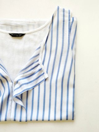 Blusa sin mangas rayas Massimo Dutti