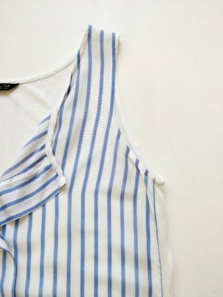 Blusa sin mangas rayas Massimo Dutti