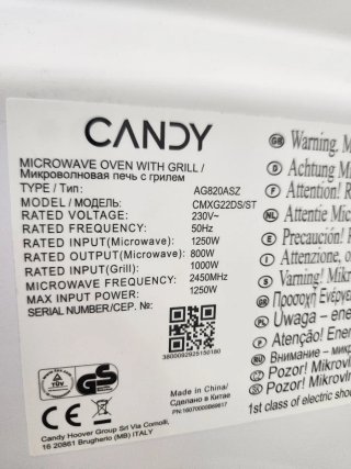 Microondas Candy CookinApp — 700W, Smart