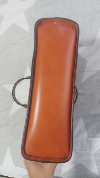 Bolso Lemarthe Mediano Marrón Naranja Nuevo