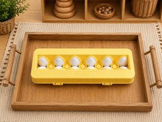Ovos de encaixe com formas coloridas
