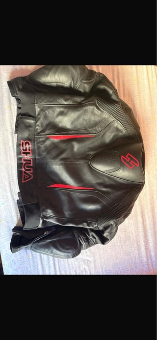 Traje de moto de piel