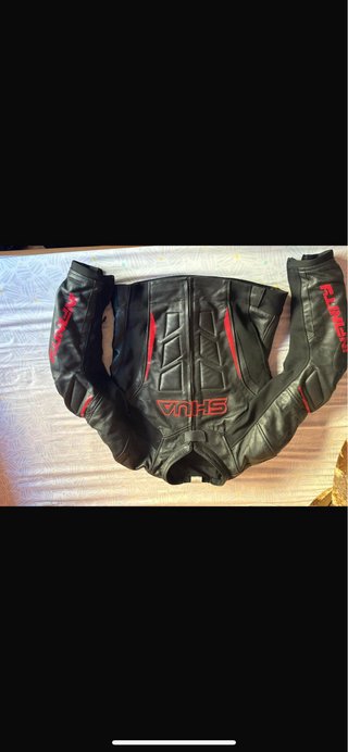 Traje de moto de piel