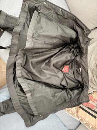 Chaqueta Moto Mujer Negra con Cinturón