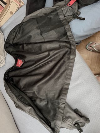 Chaqueta Moto Mujer Negra con Cinturón