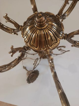 Lámpara de bronce vintage
