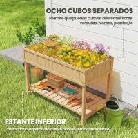 Huerto Urbano de Madera Mesa de Cultivo Elevada