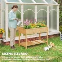 Huerto Urbano de Madera Mesa de Cultivo Elevada