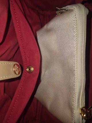 Neceser de viaje Samsonite beige y dorado