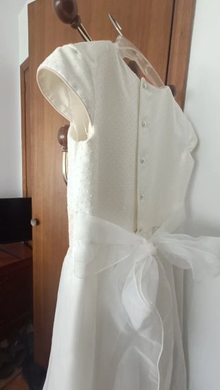 Vestido Comunión Blanco Encaje