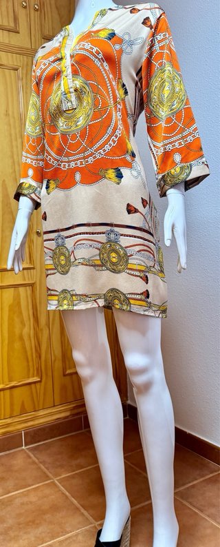 Hermoso vestido de verano, Túnica Diseño Vintage