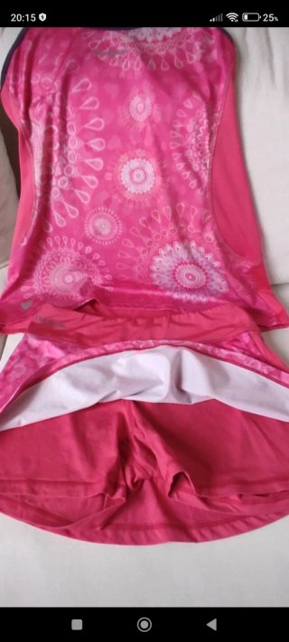 Conjunto pádel mujer estampado rosa