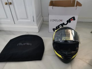 Casco Modular Moto Nava Negro/Amarillo (SIN USAR)
