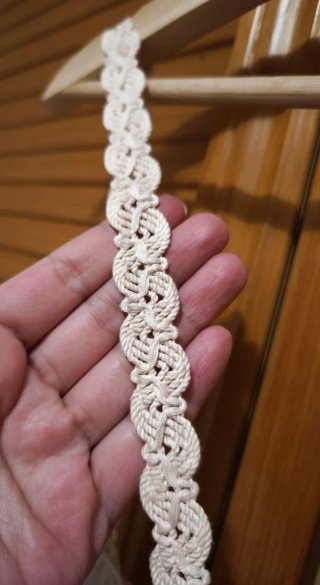 Vestido largo con crochet veraniego blanco talla M