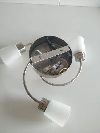 2 Plafones Techo IKEA Metal Cristal
