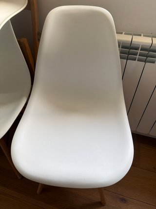 8 Sillas Nórdicas Blancas
