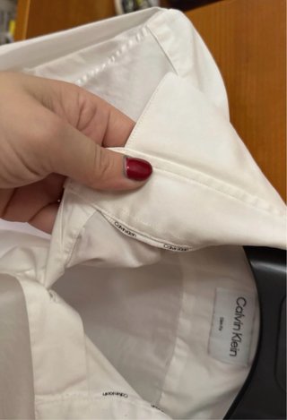Camicia uomo Calvin Klein bianca manica lunga