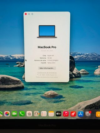 MACBOOK PRO M1 16/512 SEMINUEVO-BATERIA 11 CICLOS