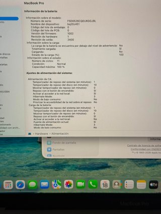 MACBOOK PRO M1 16/512 SEMINUEVO-BATERIA 11 CICLOS