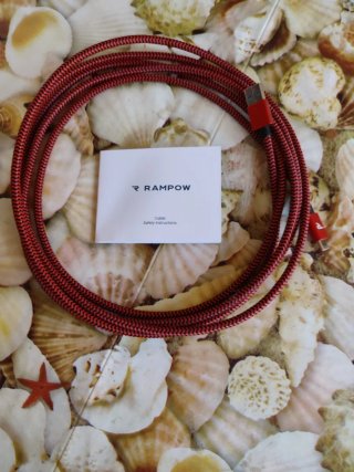 Cable Rampow USB-C 3m Rojo