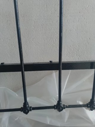 Cabecero de Hierro y Latón Antiguo