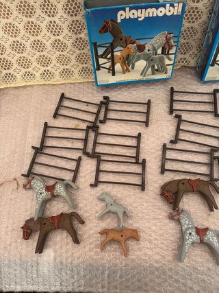 Lote 2 Cajas Playmobil 3299 Caballos y Vallas