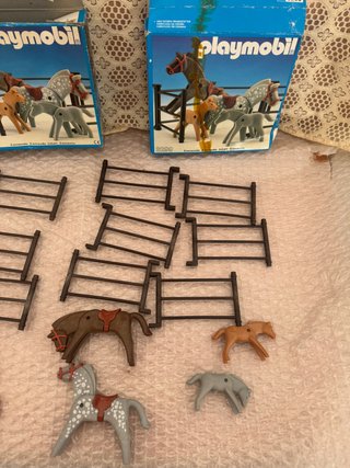 Lote 2 Cajas Playmobil 3299 Caballos y Vallas