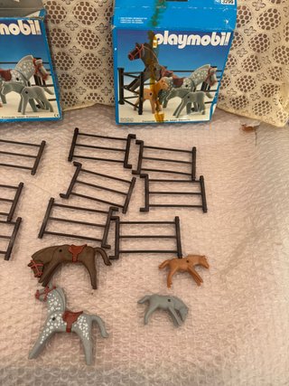 Lote 2 Cajas Playmobil 3299 Caballos y Vallas