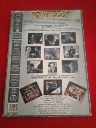 DVD Amanecer (2 discos) F.W. Murnau