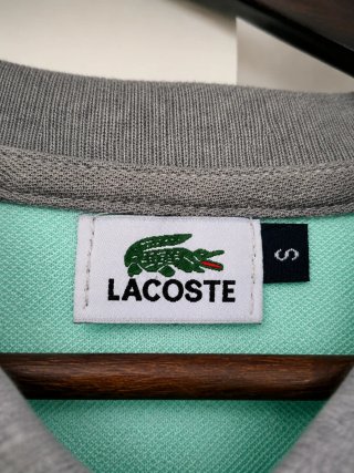 Polo Lacoste Gris Algodón Talla S
