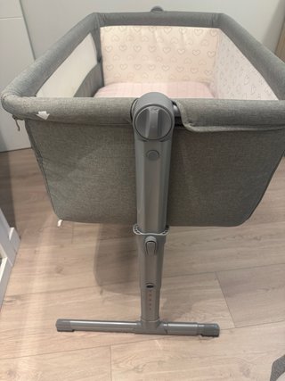 Minicuna i-Baby regulable gris