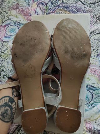 Sandalias Pangela Tacon Bajo Plateadas