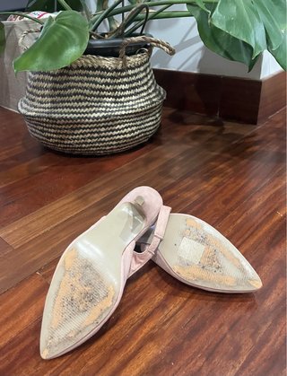 Zapatos salón rosa palo