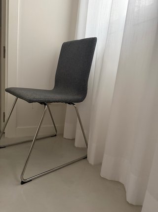 Confezione di 2 sedie cromate IKEA. Modello LILLÅNÄS