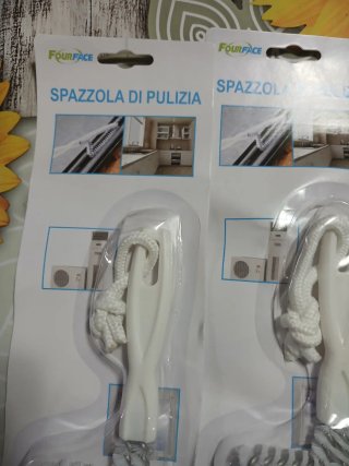 Spazzola di pulizia di plastica e ferro