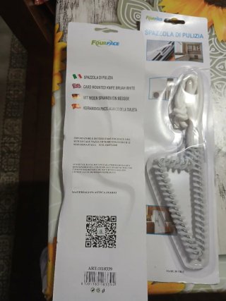 Spazzola di pulizia di plastica e ferro